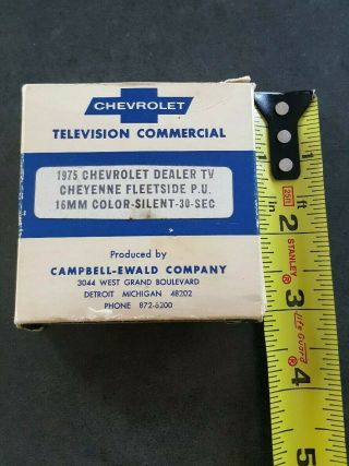 RARE Vintage Chevrolet Dealer Television Commercial 1975 Chevy Cheyenne,  16mm 5
