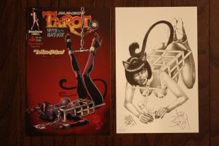 Tarot Witch Of The Black Rose 20 Variant Broadsword Jim Balent W/lithograph