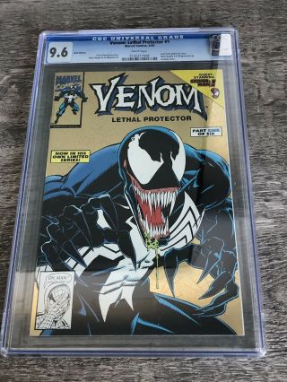 Venom: Lethal Protector 1 Gold Foil Cgc 9.  6