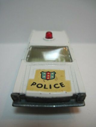 VINTAGE LESNEY MATCHBOX No.  55/59 Ford Galaxie Police Car 3