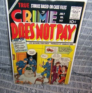 Crime Does Not Pay 147 - - Last Issue In The Run - - (fine)