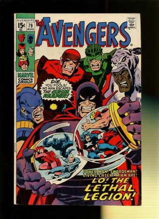 Avengers 79 Fn 6.  0 1 Book Lo The Lethal Legion By Roy Thomas & John Buscema