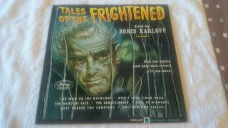 Mercury Records Tales Of The Frightened Told By Boris Karloff Volume 1 Lp Nm/ex