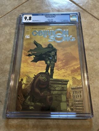 Oblivion Song 1 Cgc 9.  8 Wp 1st Nathan Cole - Collectors Edition Foil Variant