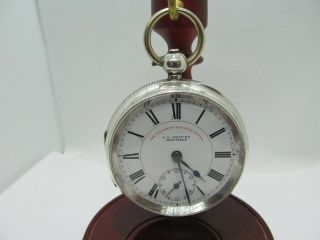 1899 J.  G.  Graves Pocket Watch Solid Silver And.