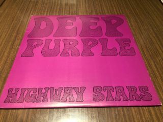 Deep Purple Highway Stars Rare Live Hard Rock Purple Sleeve 2 Lp