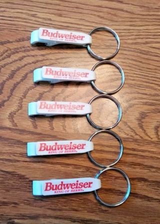Vintage Five Budweiser King Of Beers Bottle Opener Key Chains