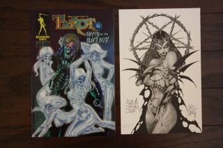 Tarot Witch Of The Black Rose 4 Variant 1st Print Broadsword Jim Balent W/litho