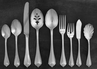 Rogers Oneida King James Silverplate Flatware 64 pc Complete Service for 12, 2