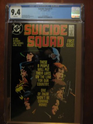 Suicide Squad 1 Dc Comics Cgc 9.  4 05/87
