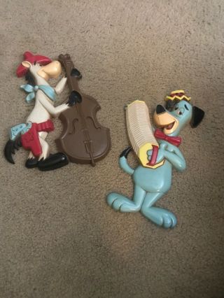Huckleberry Hound Quick Draw Mcgraw Wall Hanging Plaques Set Homco Vintage 1978
