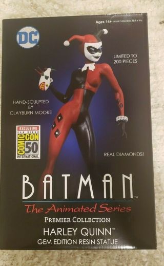 Sdcc 2019 Batman Animated Series Harley Quinn Ltd Ed.  1/200 In Hand