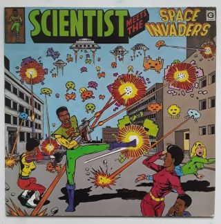Scientist - Meets The Space Invaders Lp - Press With Alt Label Dub