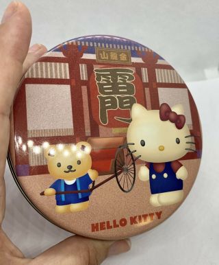 Vintage Hello Kitty Sanrio Mini Round Tin 2001