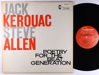 Jack Kerouac W/ Steve Allen - Poetry For The Beat Generation Lp - Hanover Dg