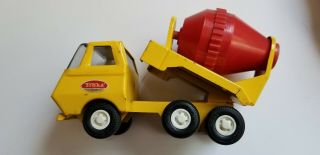 Tonka Yellow And Red Cement Mixer Vintage Truck Made In Usa