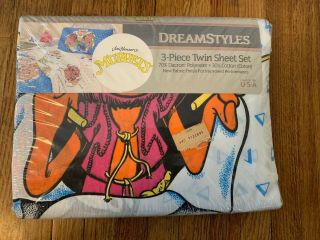 VTG 1980 ' s Muppets Twin - sized Blanket Comforter W/ Matching Sheet Set 4