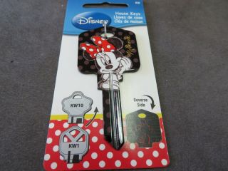 Minnie Mouse D83 Kwikset Kw1 House Key Blank Authentic Disney House Keys