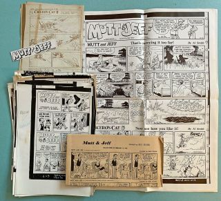 Harvey Archives: Mutt & Jeff Proofs For Comics,  Newspaper Sundays,  Dailies 1960s