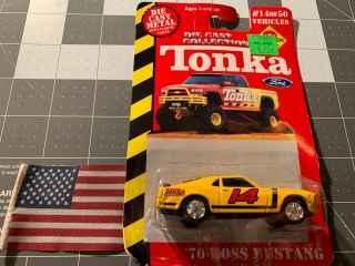 Vintage Tonka 1970 Ford Mustang Boss 14 Rare Muscle Maisto Diecast Yellow