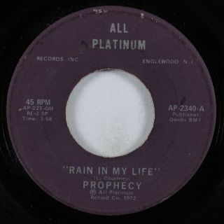 Crossover Soul 45 Prophecy Rain In My Life All Platinum Hear