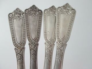 4 Aesthetic Period - Ivy 1865 - Whiting - Solid Sterling 8 In Breakfast Knives