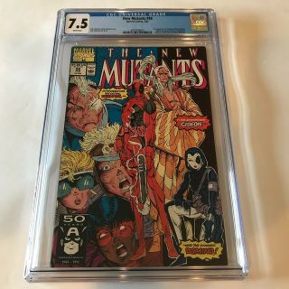 Marvel 1991 The Mutants 98 Cgc 7.  5 Rob Liefeld - 1st App Deadpool