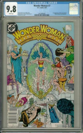 Wonder Woman 7 (dc Comics,  1987) Cgc Graded 9.  8 Cheetah