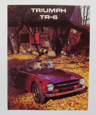 1969 Triumph Tr6 Brochure Vintage
