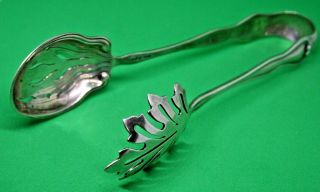Vintage Sterling Silver Ice Tongs