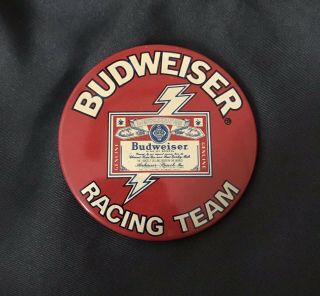 Vintage Budweiser Racing Team Large Pinback