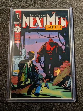 Next Men 21 Vf/nm - Hellboy First Appearance - - White Pages