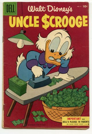Jerry Weist Estate: Walt Disney’s Uncle Scrooge 11 (dell 1955) Vg Barks No Res