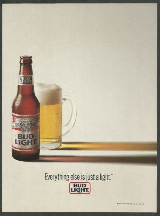 Bud Light Beer - 1988 Vintage Print Ad
