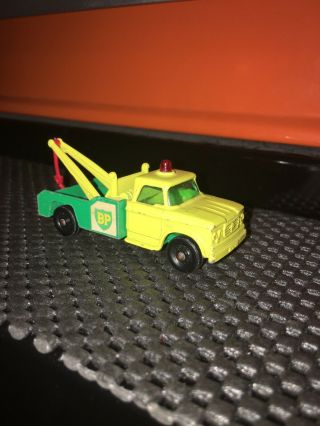 Matchbox Series Bp Dodge Wreck Truck Made In England By Lesney Yellow No 13
