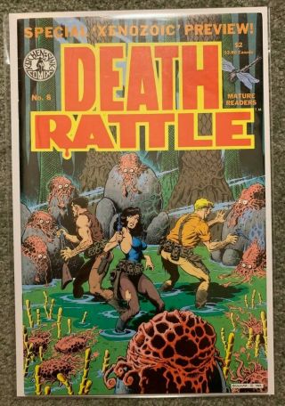 Death Rattle 8 Vf 1st Xenozoic Tales Cadillacs & Dinosaurs Mark Schultz