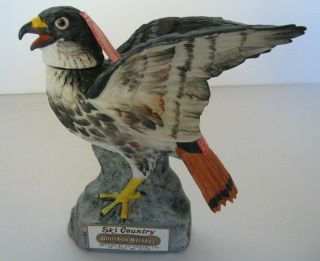Red Tailed Hawk Bird Ski Country Mini 1977 Decanter Foss Co.  Golden Co. ,  Box