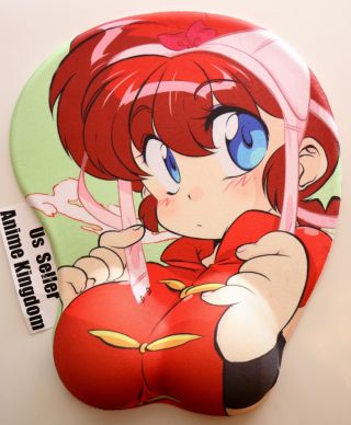 Usa Seller Exclusive Cute Anime Girl Ranma ½ 3d Mouse Pad Oppai Wrist Rest 28