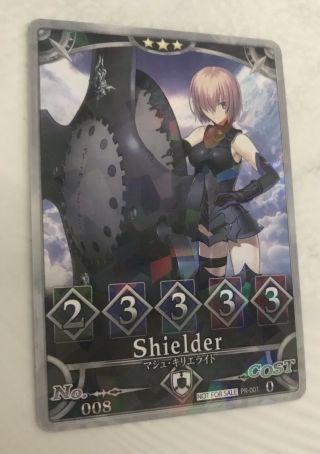 Anime Expo Ax 19 2019 Fate/grand Order Duel Mash Mashu Holographic Card
