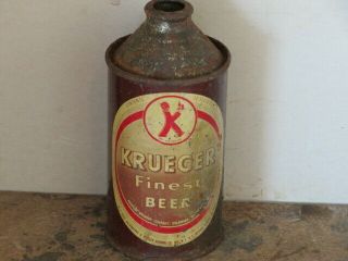 Krueger Finast Beer.  Solid Irtp.  Cone Top