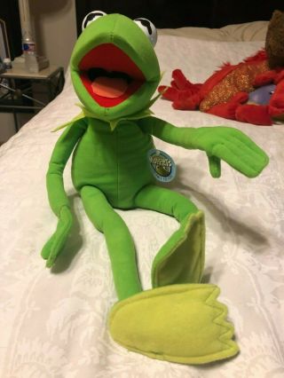 Kermit The Frog Plush Toy Stuffed Animal Jim Henson Muppets Nanco 10 " Poseable