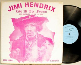 Jimi Hendrix - Lp - Live At The Forum - April 25,  1970 - Munia Records - 2x Set - 1980s - Krfx