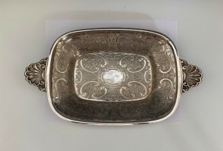Vintage Ellis - Barker Silver Plate Tray With Handles
