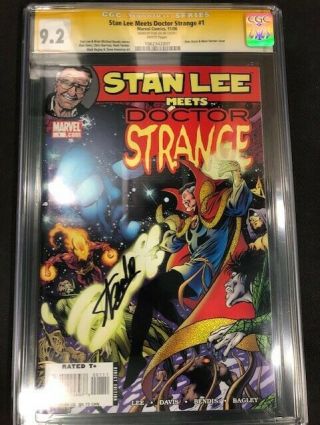 Stan Lee Meets Doctor Strange 1 (2006) Cgc Ss 9.  2 Signed By Stan Lee