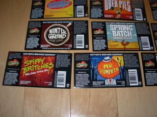 MOTHERS BREWING SET OF 13 LABELS craft beer brewing brewery 2