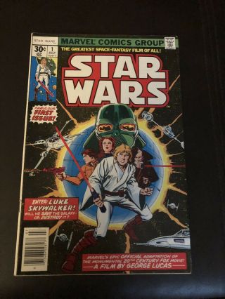 Star Wars 1 (jul 1977,  Marvel) Not A Reprint See Pictures