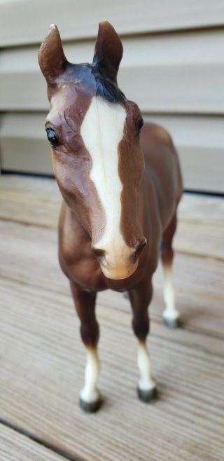 Vintage Breyer Quarter Horse yearling dark brown bay mare 4