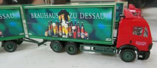 1:87 HO scale GERMAN truck BRAUHAUS zu DESSAU tandem TRUCK trailer DESSALER bier 2