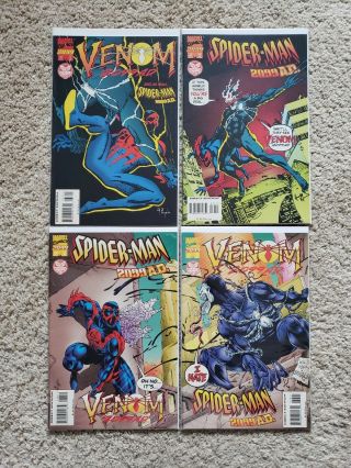 Spider - Man 2099 Ad 37 38 Marvel 1995 Venom Connecting Variant Set Wildman