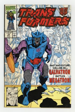 Transformers (marvel) 1st Printing 78 1991 Fn 6.  0